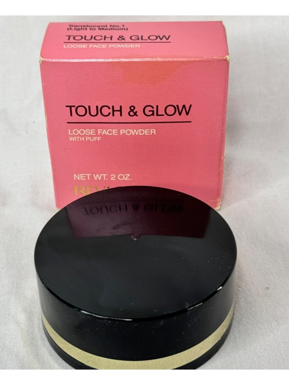 Vintage Revlon Touch & Glow Loose Face Powder Translucent No.1 Light - Med